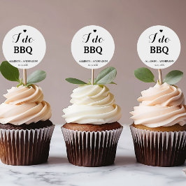 Adesivo Redondo Chamada de caligrafia moderna eu faço churrasco ch