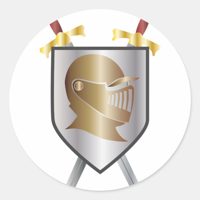 Adesivo Redondo Chamada de Cavaleiros (Frente)