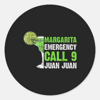 Adesivo Redondo Chamada de Emergência Margarita 9 Juan Shirt