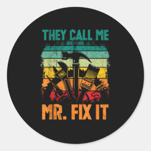 Adesivo Redondo Chamam-Me Sr. Fix.