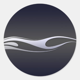 Adesivo Redondo Chamas do cromo