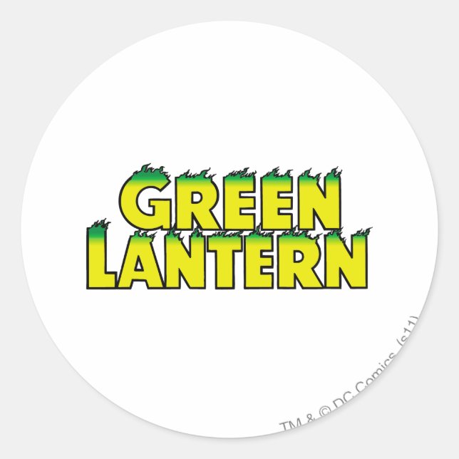 Adesivo Redondo Chamas do logotipo amarelo (Frente)