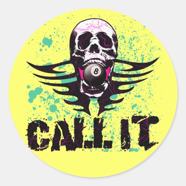 ADESIVO REDONDO CHAME-O (Frente)