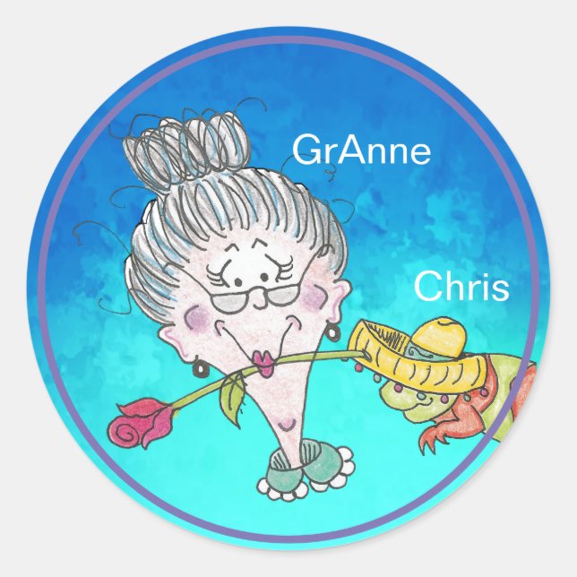 Adesivo Redondo Chameleon Stickers (Frente)