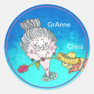 Adesivo Redondo Chameleon Stickers