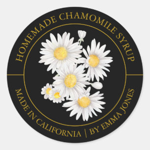 Adesivo Redondo Chamomile Modern label