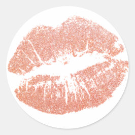 Adesivo Redondo Champagne Kiss Sticket