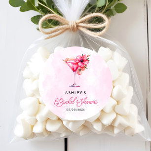 Adesivo Redondo Champanhe Festa de Noivado