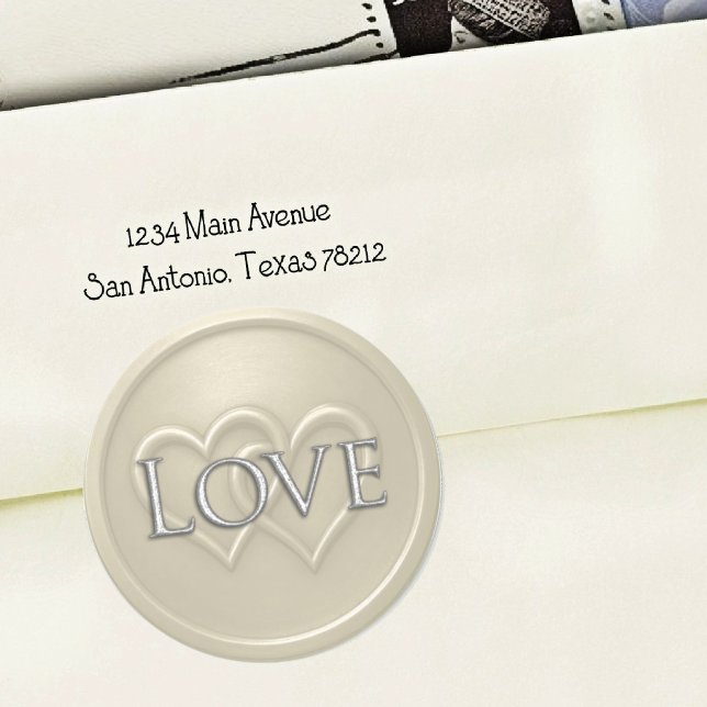 Adesivo Redondo Champgne Two Hearts Intertwined Wedding (Criador carregado)