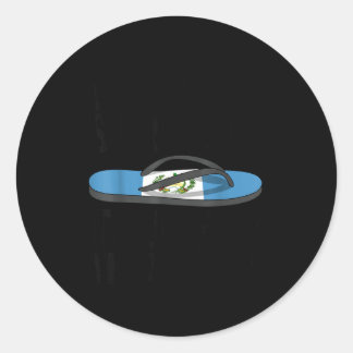 Adesivo Redondo Chancla Survivor Guatemala Funny Guatemalan Flag 