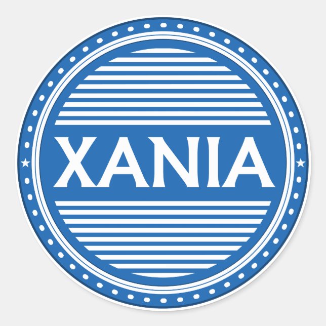 Adesivo Redondo Chania City Pride Emblem – Greek Identity (Frente)