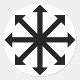 Adesivo Redondo Chaos Star