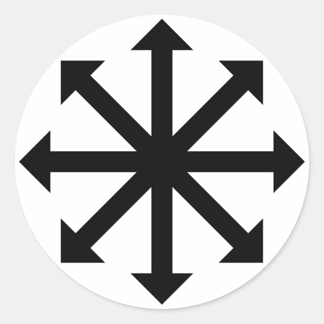 Adesivo Redondo Chaos Star (Frente)