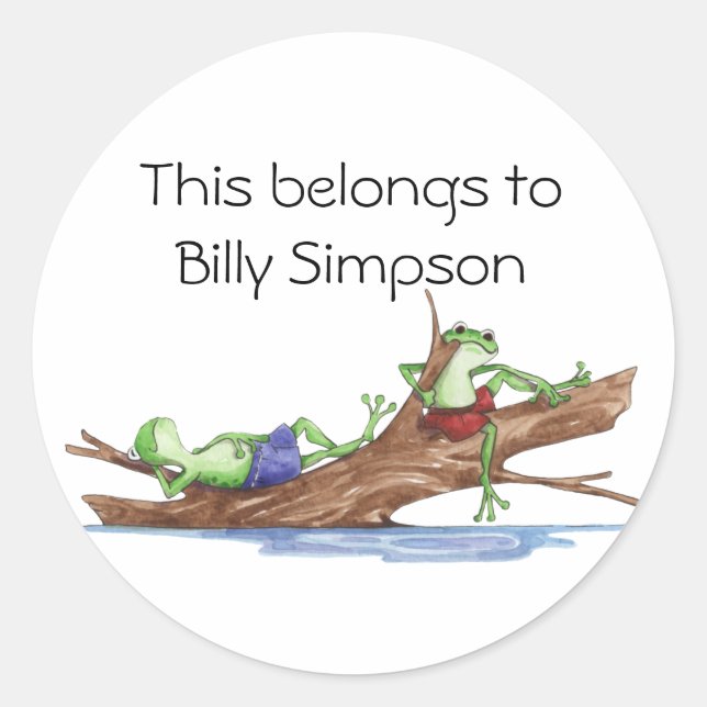 Adesivo Redondo Chapas do livro de nomes (Frente)