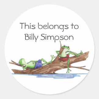 Adesivo Redondo Chapas do livro de nomes