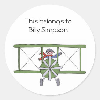 Adesivo Redondo Chapas do livro de nomes