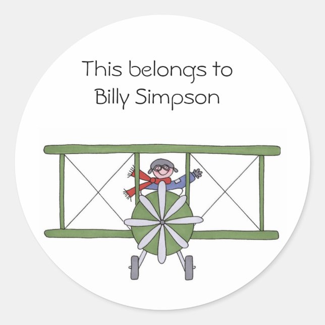 Adesivo Redondo Chapas do livro de nomes (Frente)