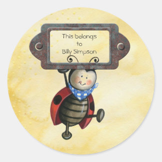 Adesivo Redondo Chapas do livro de nomes