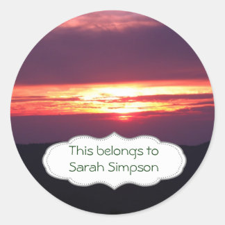 Adesivo Redondo Chapas do livro de nomes