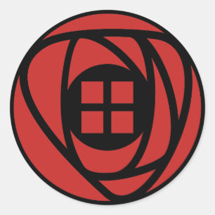 Adesivo Redondo Charles Rennie Mackintosh Arts & Artesanato