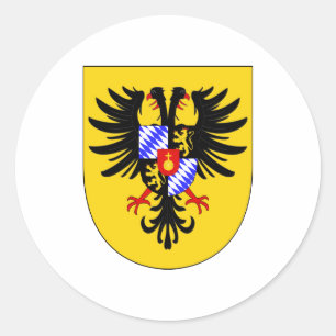 Adesivo Redondo Charles VII Arms imperial Casaco do Santo Imperado