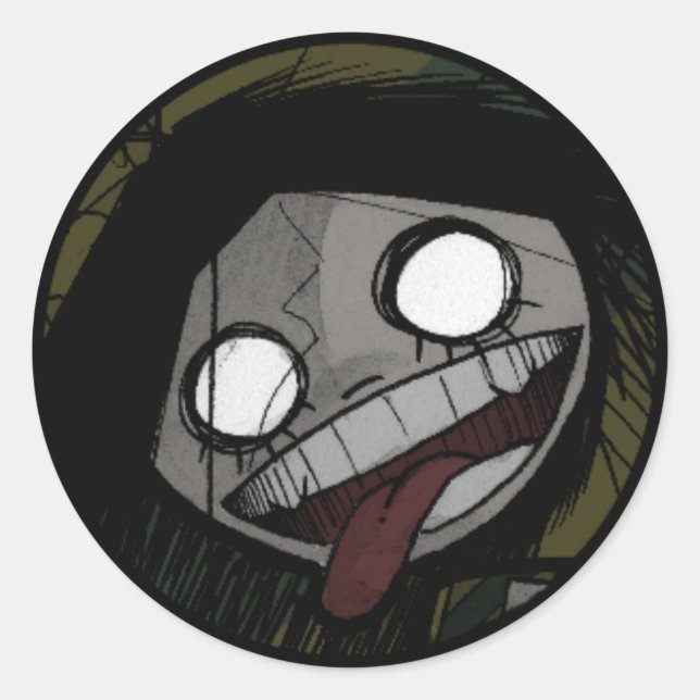 Adesivo Redondo Charlie & Amanda Lrg Sticker 02 (Frente)