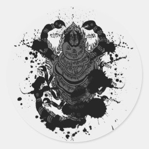 Adesivo Redondo Charme Scorpion