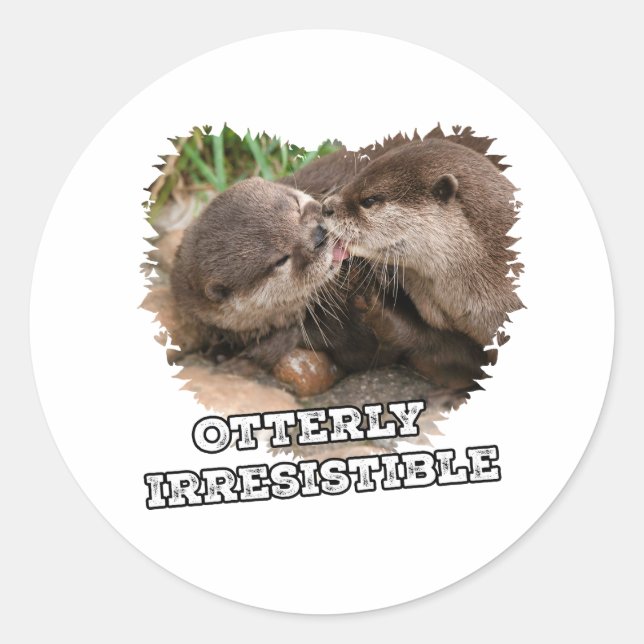 Adesivo Redondo Charme Totalmente Irresistível (Frente)