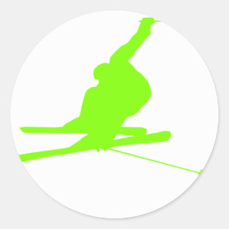 Adesivo Redondo Chartreuse, Neve Verde Neon