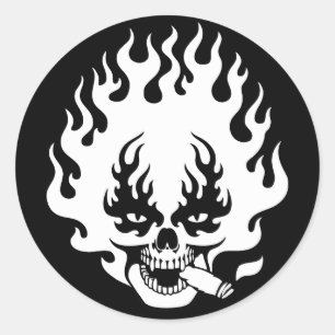 Adesivo Redondo charuto-chama-sk-DKT