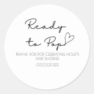 Adesivo Redondo Chás de fraldas personalizados