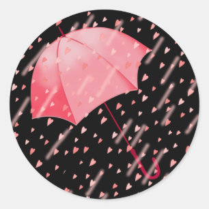 Adesivo Redondo CHÁS do GUARDA-CHUVA DO AMOR por SHARON SHARPE