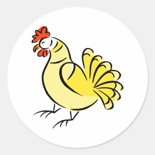 Adesivo Redondo Chase Chicken (Frente)