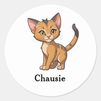 Adesivo Redondo Chausie