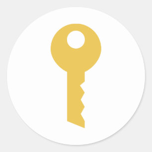 Adesivo Redondo Chave