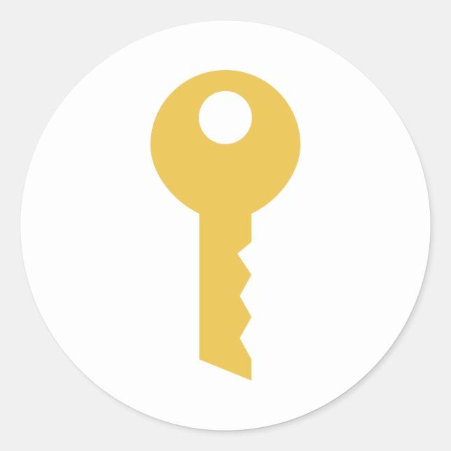 Adesivo Redondo Chave (Frente)