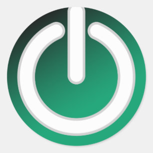 Adesivo Redondo Chave liga/desliga de espera