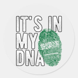 Adesivo Redondo Chaveiro da Arábia Saudita