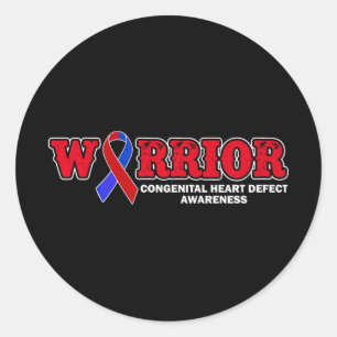 Adesivo Redondo Chd Warrior - Cirurgia de Defeito Cardíaco Congêni