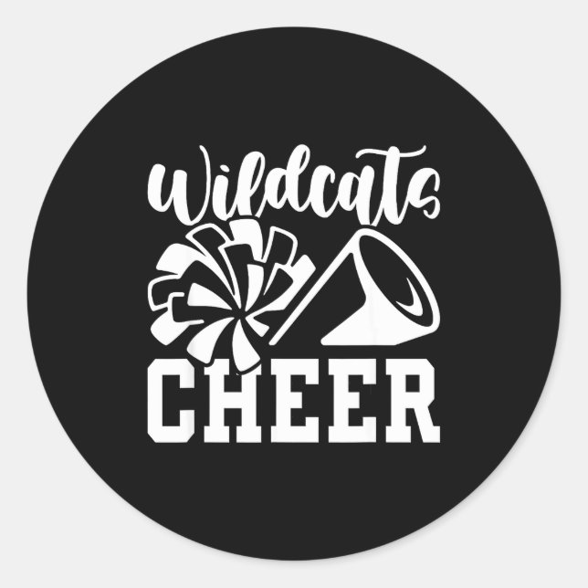 Adesivo Redondo Cheer Wilats Back To School Srit  (Frente)