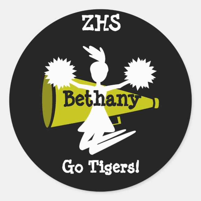 Adesivo Redondo Cheerleader (Frente)