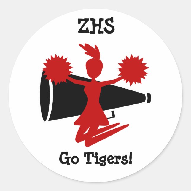 Adesivo Redondo Cheerleader (Frente)