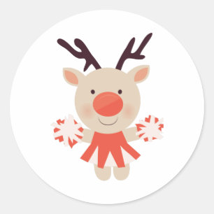 Adesivo Redondo Cheerleader