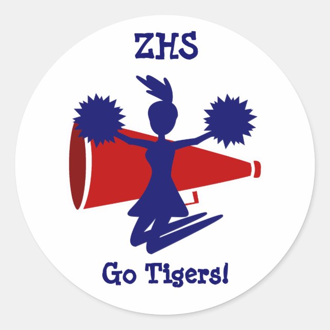 Adesivo Redondo Cheerleader (Frente)