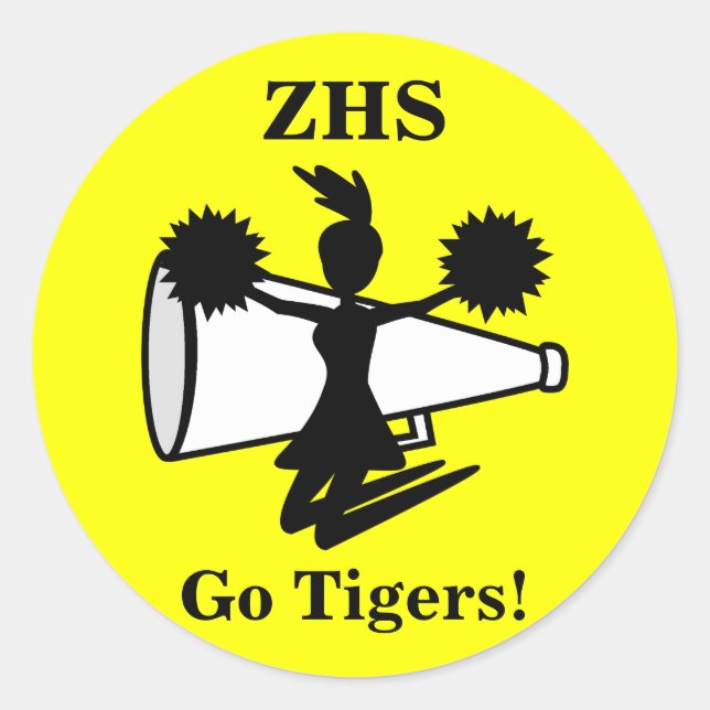 Adesivo Redondo Cheerleader (Frente)