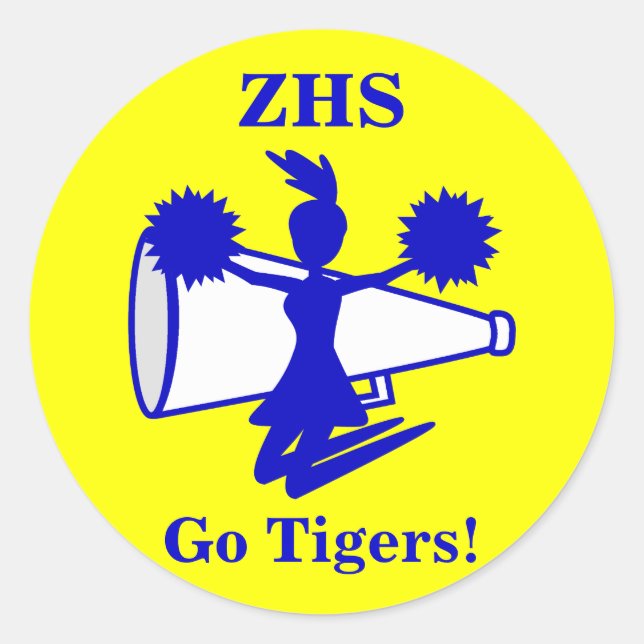 Adesivo Redondo Cheerleader (Frente)