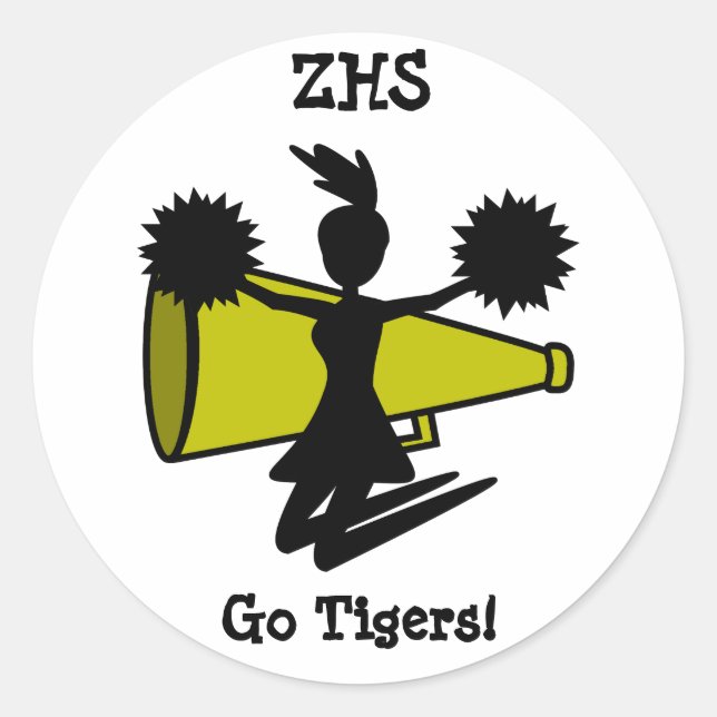 Adesivo Redondo Cheerleader (Frente)