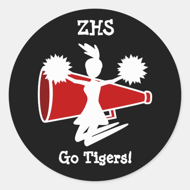 Adesivo Redondo Cheerleader (Frente)