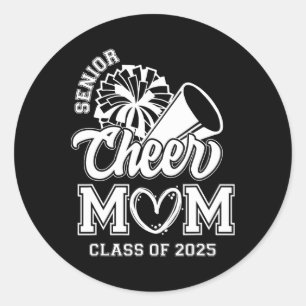 Adesivo Redondo Cheerleader De mais velho Mãe Cheer Cl De Graduaçã