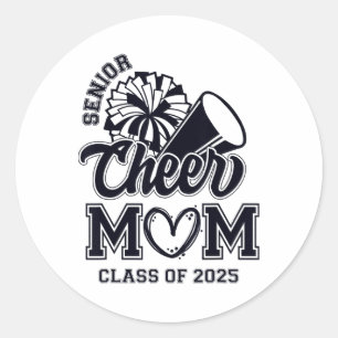 Adesivo Redondo Cheerleader De mais velho Mãe Cheer Cl De Graduaçã